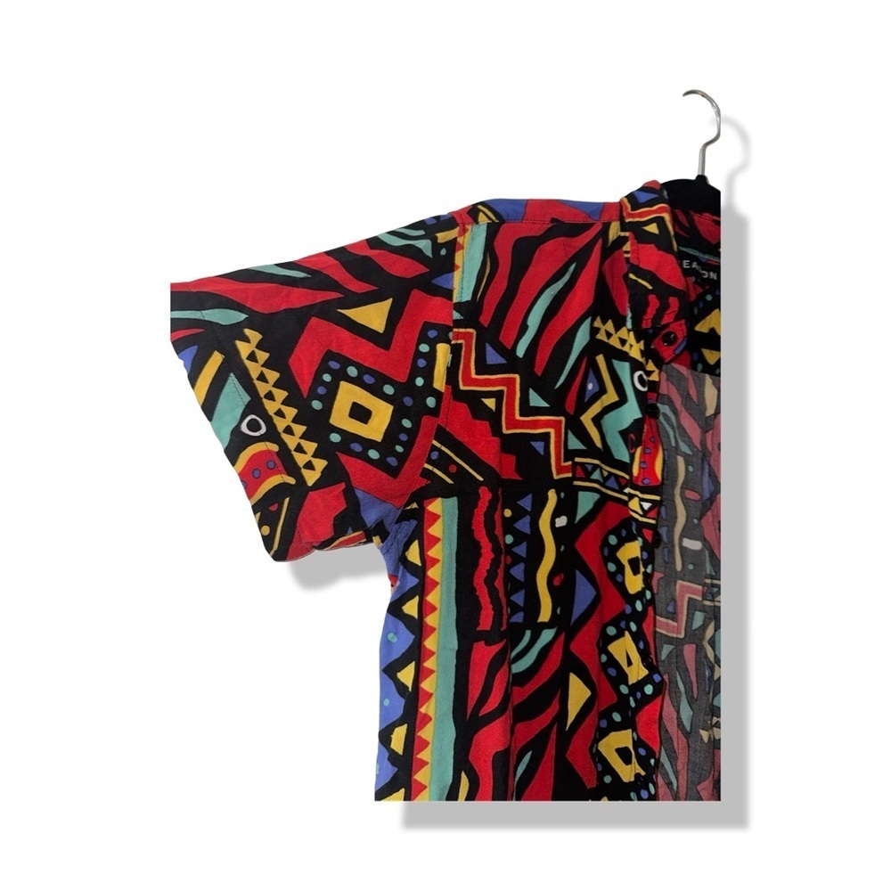 Reason Unity Allover Geometric Print Short Sleeve… - image 6